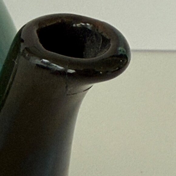 Vintage Ceramic Green Glazed Tea Set With Teapot Creamer & Sugar Bowl - Picture 9 of 11